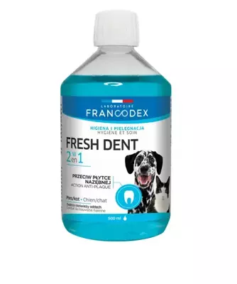 Zolux Francodex Fresh Dent Płyn Do Higieny Jamy Ustnej Dla Psów I Kotów 500ml